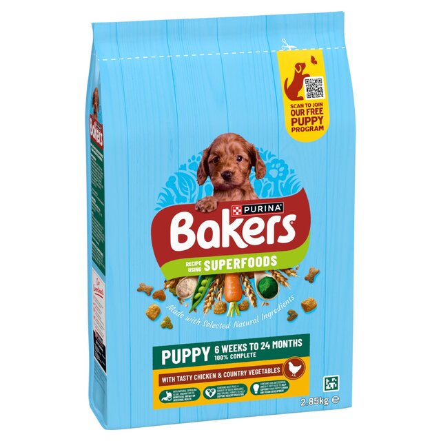 Bakers Puppy Chicken with Vegetables Dry Dog Food thumbnail 3