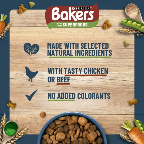Bakers Chicken with Vegetables Dry Dog Food thumbnail 6