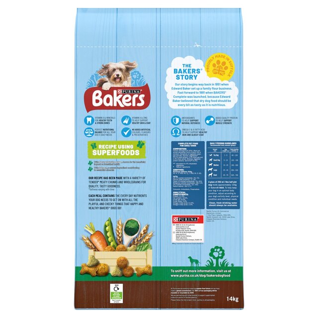 Bakers Chicken with Vegetables Dry Dog Food thumbnail 4