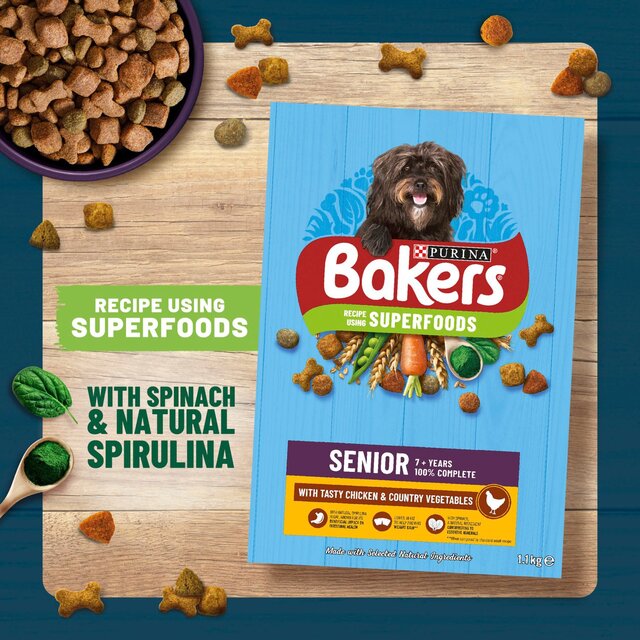 Bakers Senior Chicken with Vegetables Dry Dog Food thumbnail 5