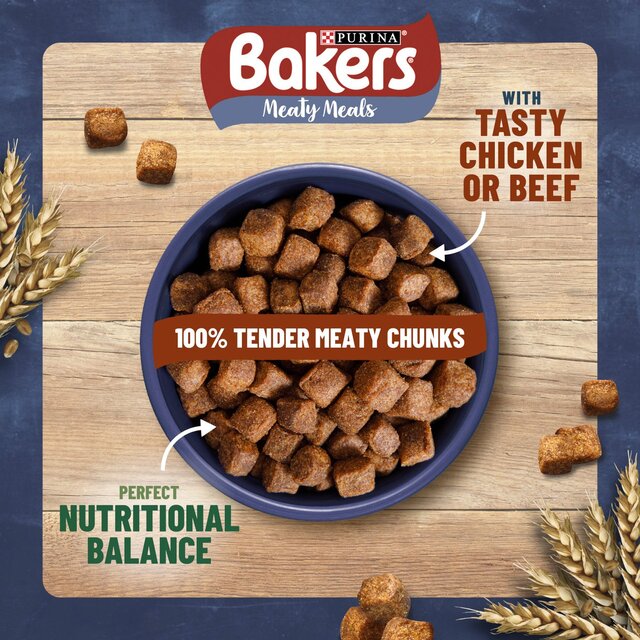Bakers Meaty Meals Chicken Dry Dog Food thumbnail 5