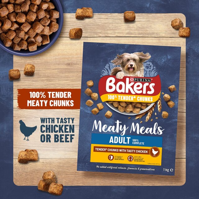 Bakers Meaty Meals Chicken Dry Dog Food thumbnail 6