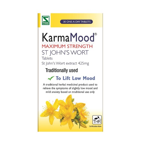 KarmaMood Maximum Strength St John's Wort To Lift Low Mood Tablets 425mg