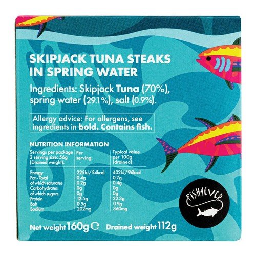 Fish 4 Ever Azores Skipjack Tuna Steaks in Spring Water thumbnail 2
