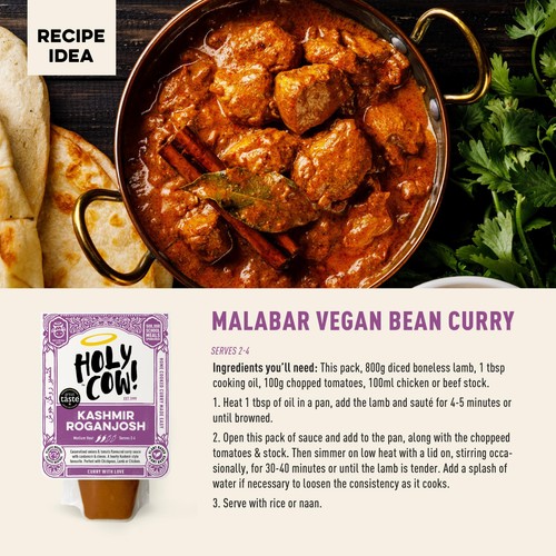 Holy Cow! Kashmir Rogan Josh Curry Sauce thumbnail 4