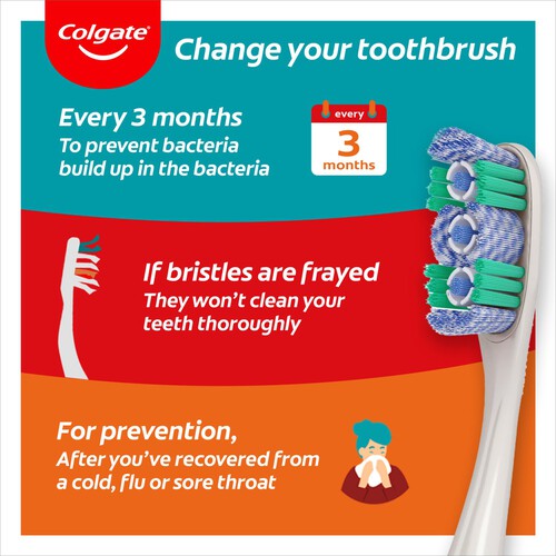 Colgate 360 Max White One Teeth Whitening Medium Manual Toothbrush thumbnail 7