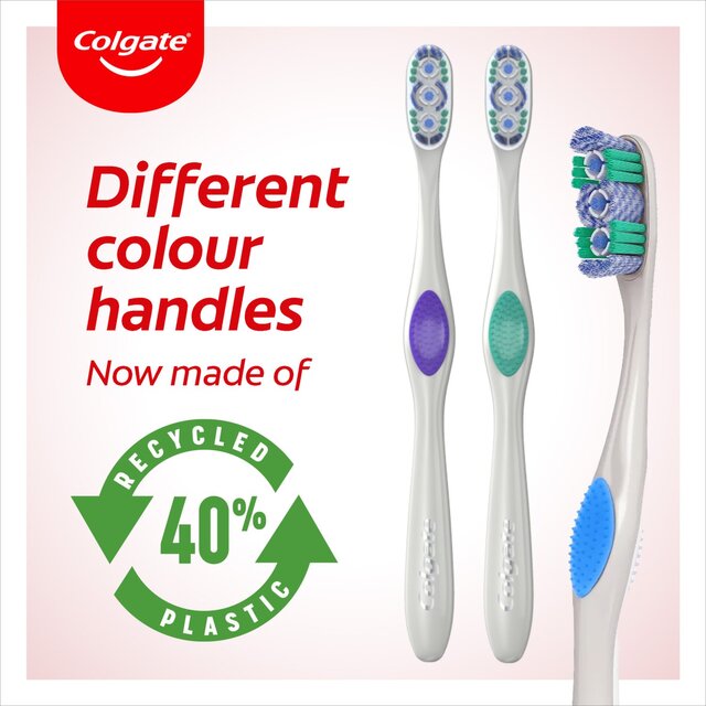 Colgate 360 Max White One Teeth Whitening Medium Manual Toothbrush thumbnail 4