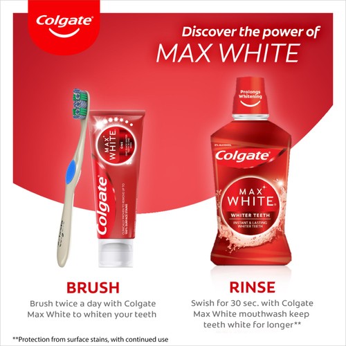 Colgate Max White Expert Teeth Whitening Mouthwash Alcohol Free thumbnail 9