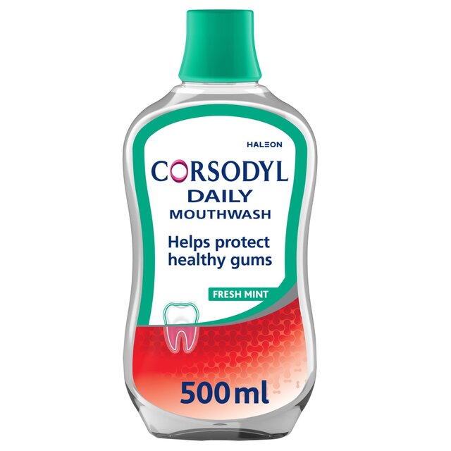 Corsodyl Daily Gum Mouthwash Antibacterial Alcohol-Free
