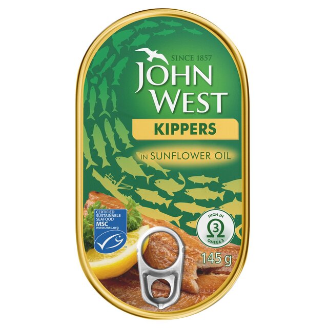John West MSC Kippers Brisling In Sunflower Oil