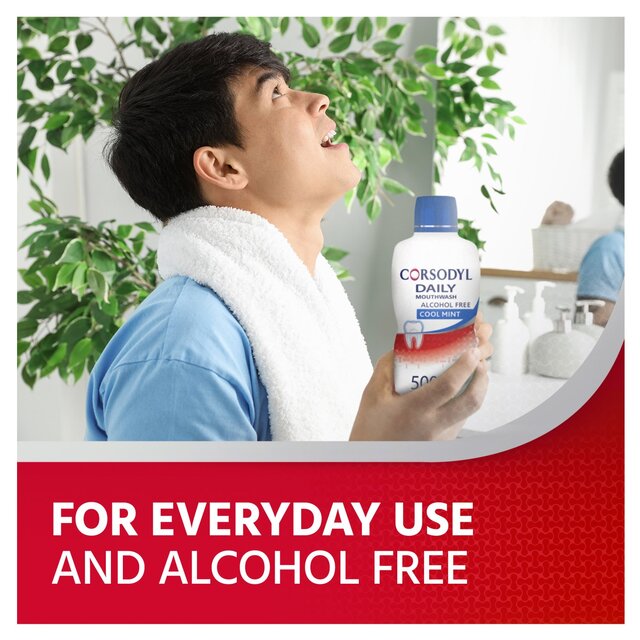 Corsodyl Gum Care Mouthwash Alcohol Free Daily Cool Mint thumbnail 5