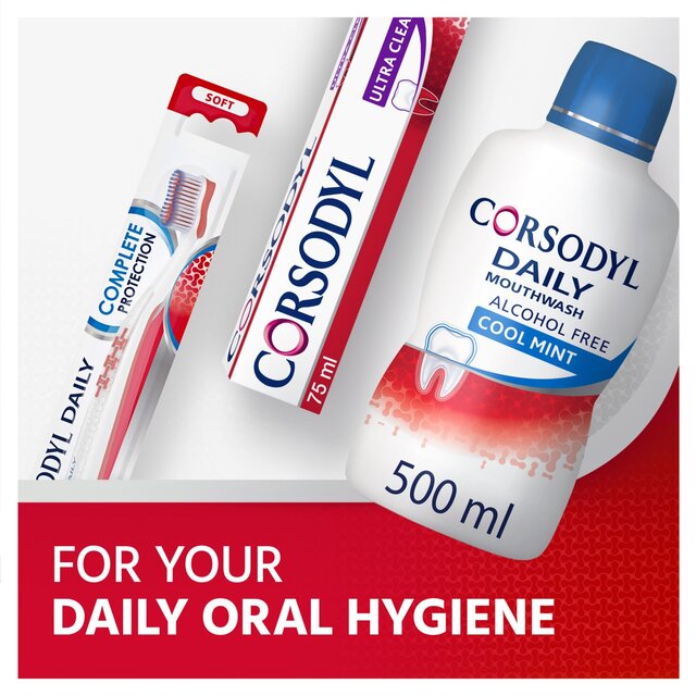 Corsodyl Gum Care Mouthwash Alcohol Free Daily Cool Mint thumbnail 8