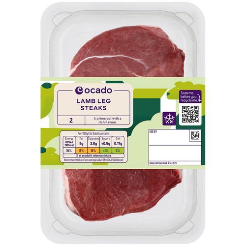 Ocado 2 Lamb Leg Steaks thumbnail 2