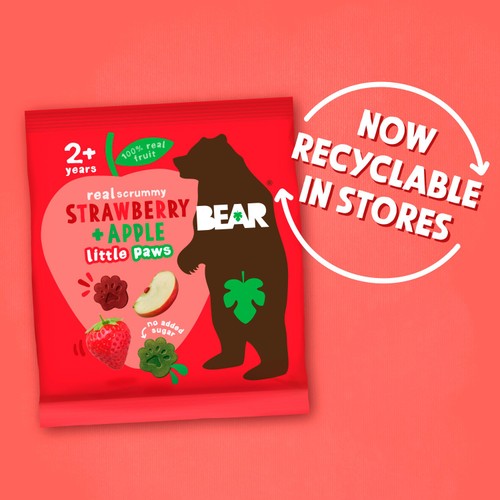BEAR Paws Fruit Shapes Strawberry & Apple 2+ years Multipack thumbnail 5