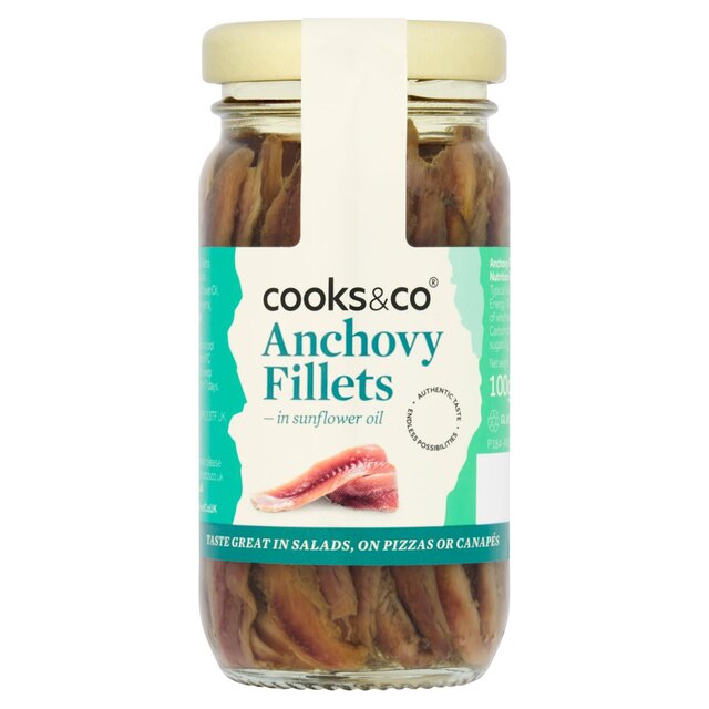 Cooks & Co Anchovy Fillets in Sunflower Oil