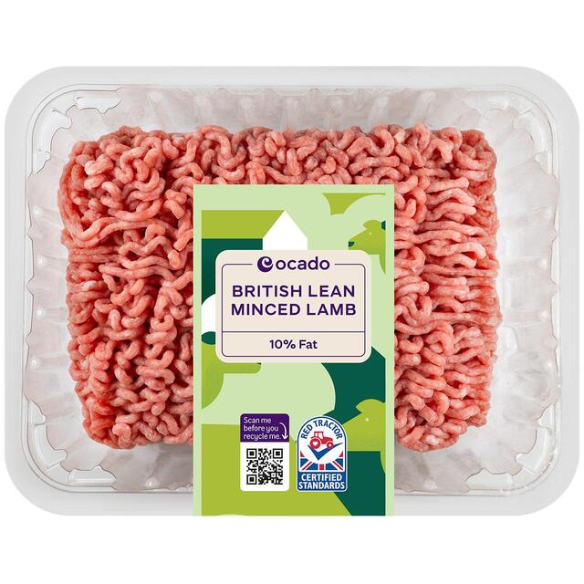 Ocado British Lean Minced Lamb 10% Fat