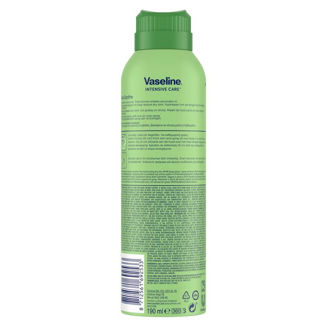 Vaseline Intensive Care Aloe Soothe Spray Moisturiser thumbnail 3