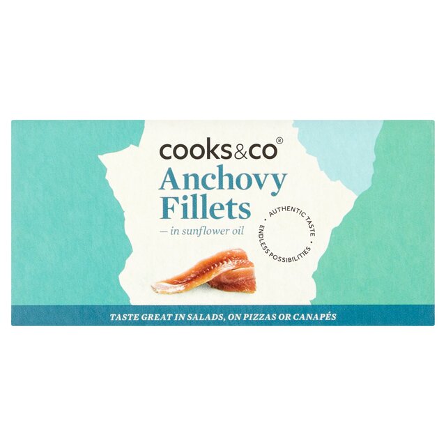Cooks & Co Anchovy Fillets in Sunflower Oil thumbnail 2