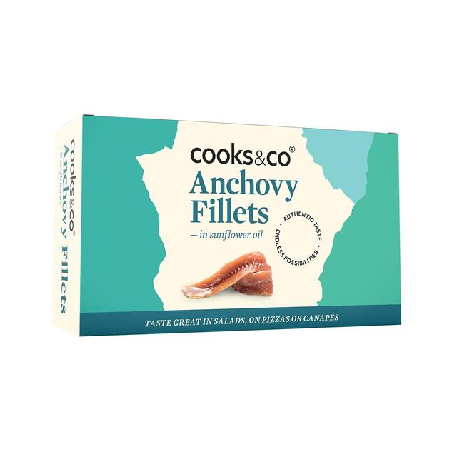 Cooks & Co Anchovy Fillets in Sunflower Oil thumbnail 3