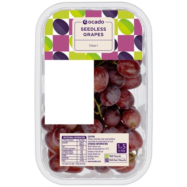 Ocado Red Seedless Grapes thumbnail 2
