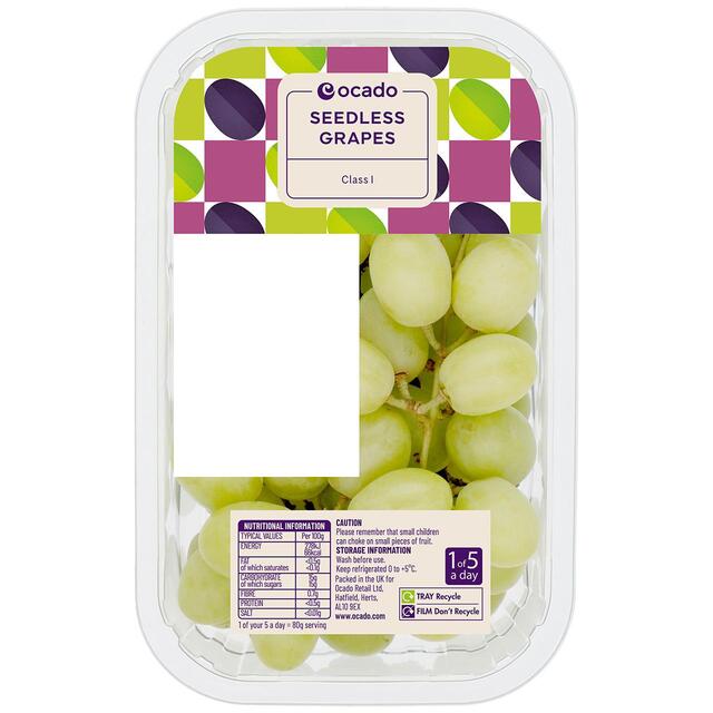 Ocado Green Seedless Grapes thumbnail 2
