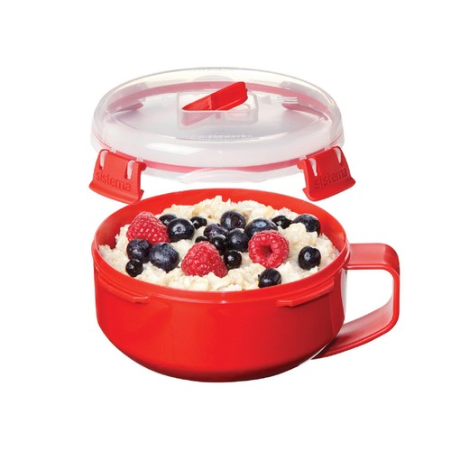 Sistema Microwave Porridge Bowl Food Container with Steam Vent 850ml thumbnail 2