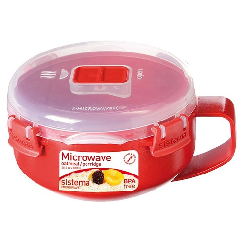 Sistema Microwave Porridge Bowl Food Container with Steam Vent 850ml thumbnail 6
