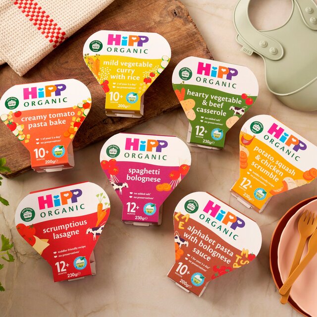 HiPP Organic Shell Pasta with Tomato & Courgette Toddler Tray Meal 12+ Mths thumbnail 8