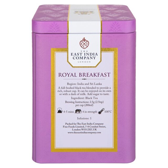 The East India Company Royal Breakfast Black Loose Leaf Tea Caddy thumbnail 6