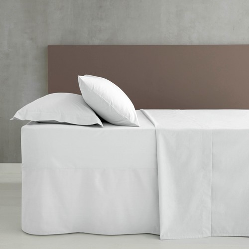Catherine Lansfield Plain Dye Polycotton Single Fitted Sheet, White