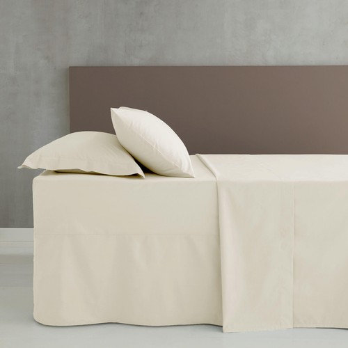 Catherine Lansfield Plain Dye Polycotton Oxford Pillowcase Pair, Cream thumbnail 2