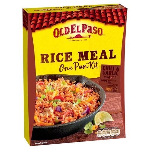 Old El Paso Mexican Chili & Garlic One Pan Rice Meal Kit thumbnail 3