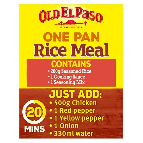 Old El Paso Mexican Chili & Garlic One Pan Rice Meal Kit thumbnail 4