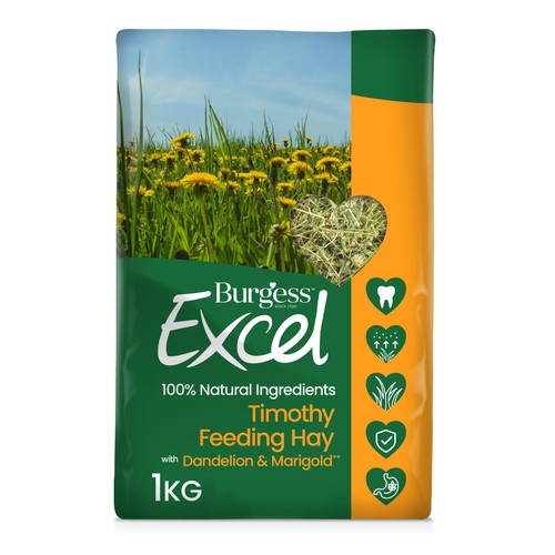 Excel Feeding Hay With Dandelion and Marigold