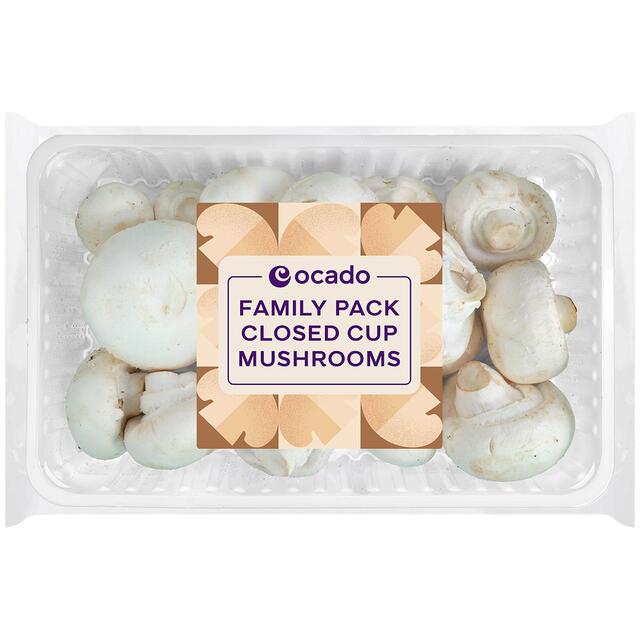 Ocado Family Pack Closed Cup Mushrooms