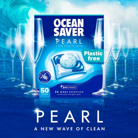 OceanSaver Pearl All in One 50 Plastic Free Dishwasher Tablets thumbnail 5