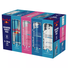 Red Bull Sugar Free Variety Pack 8 x 250ml - Image 1