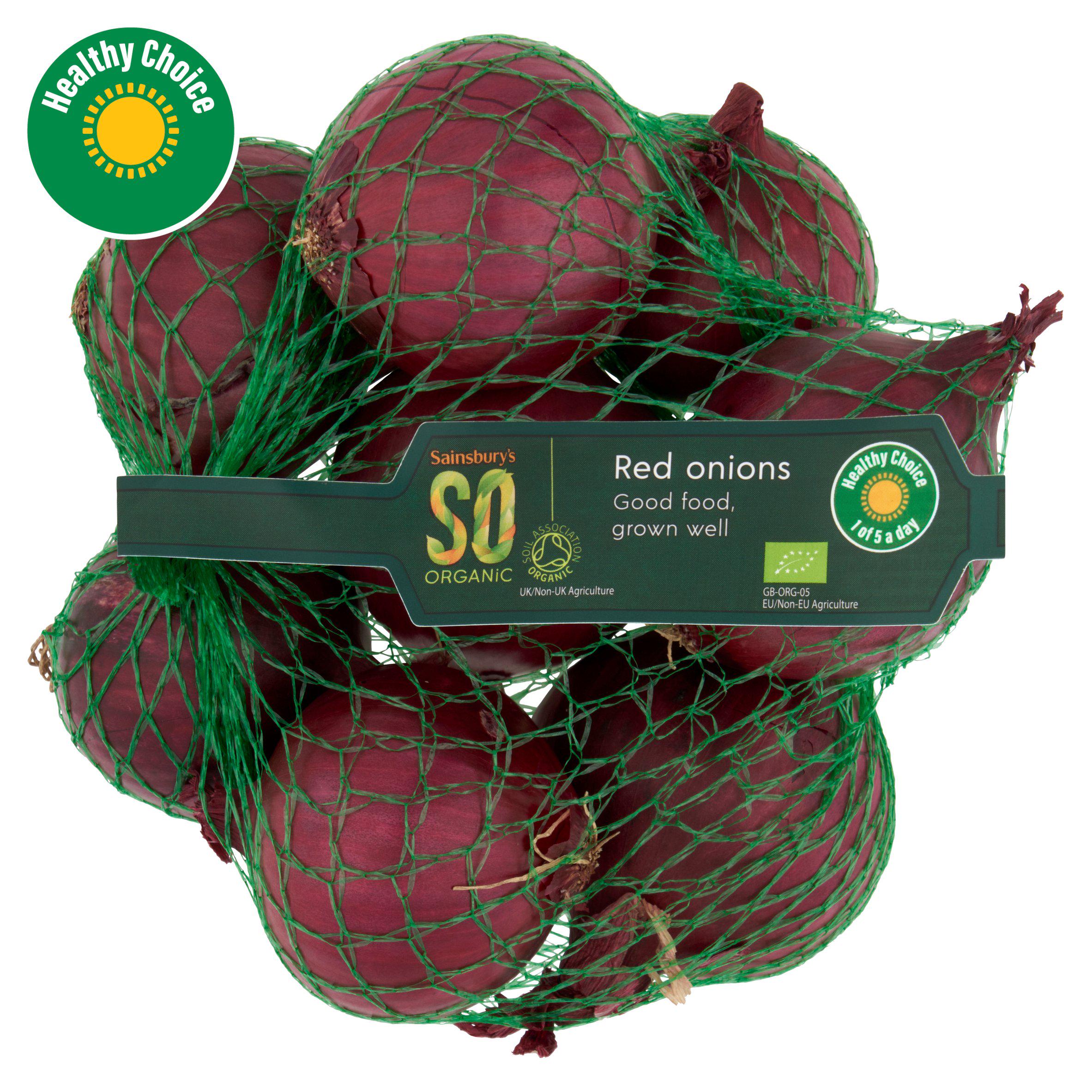 Sainsbury's Red Onions, SO Organic 500g