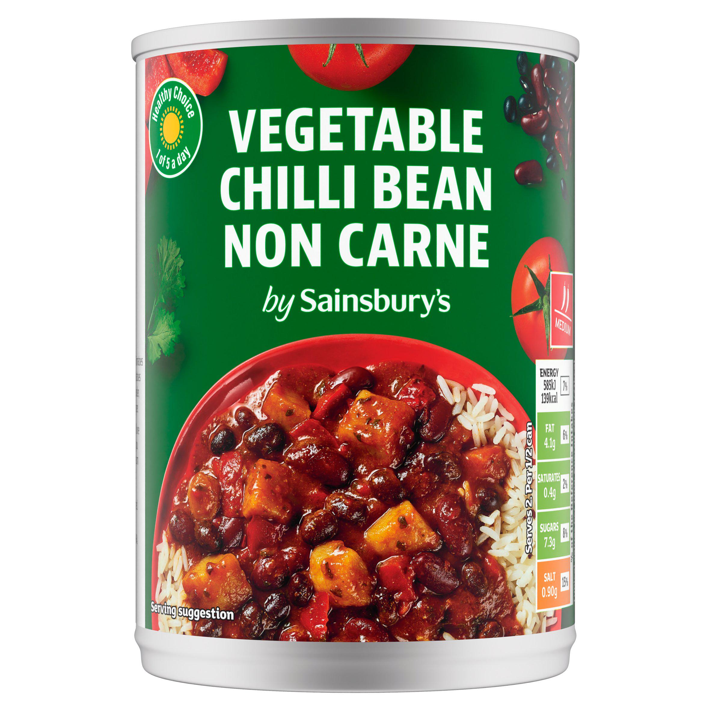 Sainsbury's Flourish Vegetable Chilli Bean Non Carne 392g