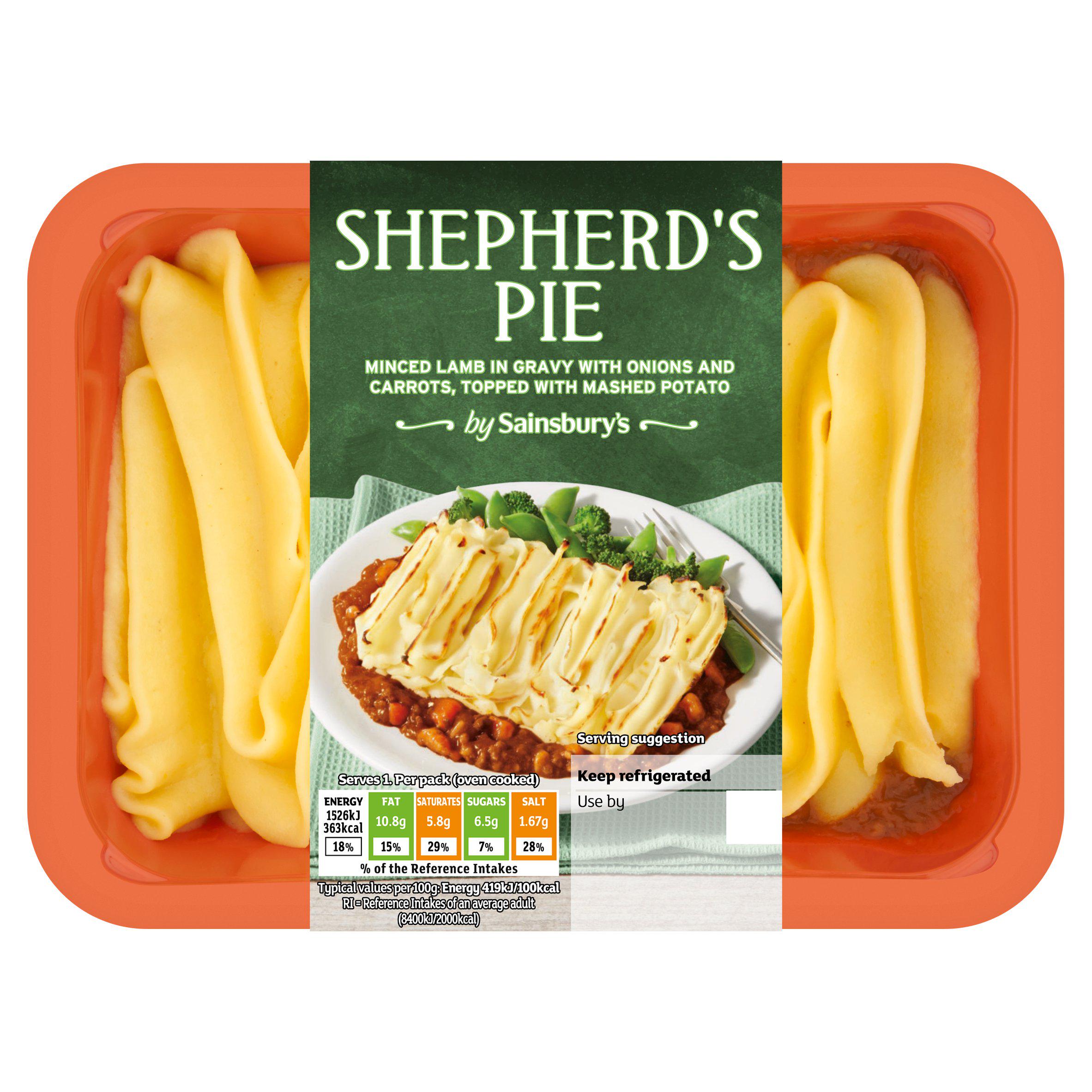 Sainsbury's Shepherds Pie 400g (Serves 1)