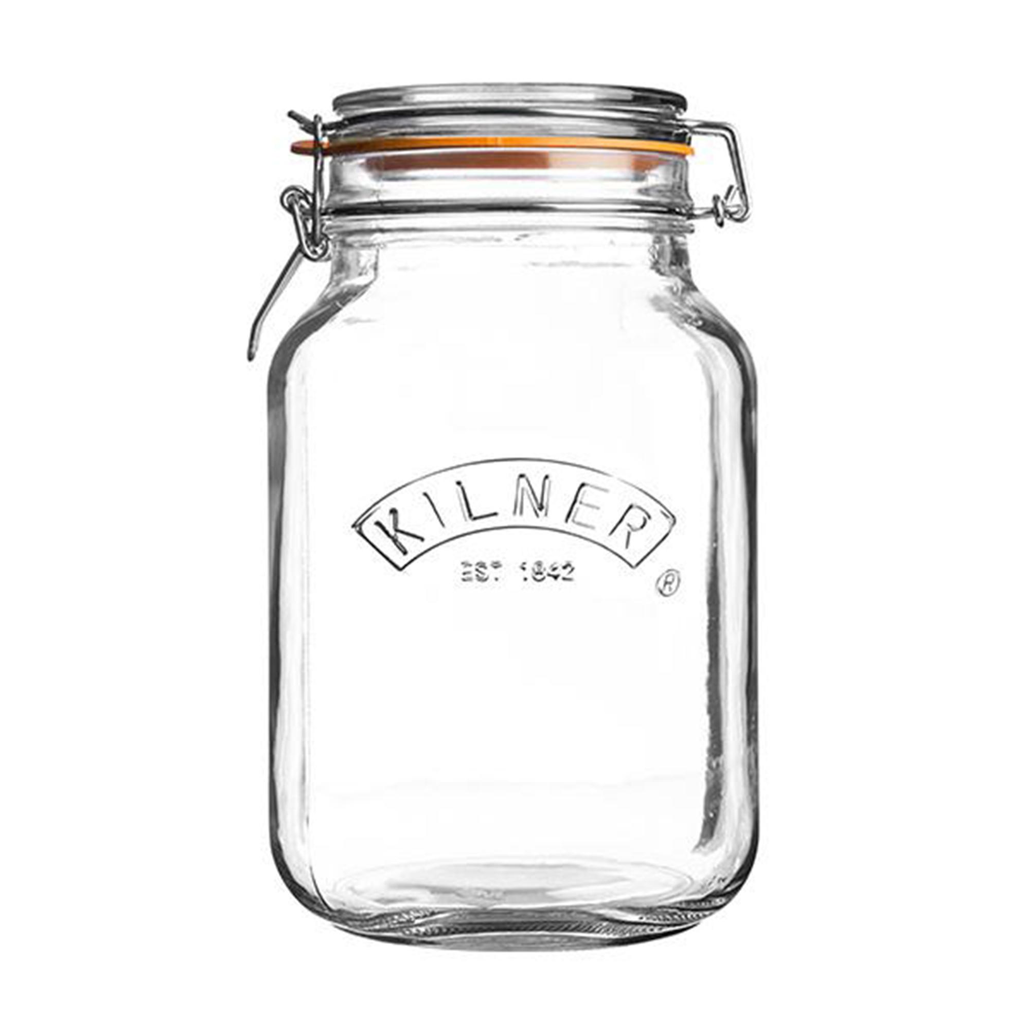 Kilner 1.5L Klip Top Square Jar