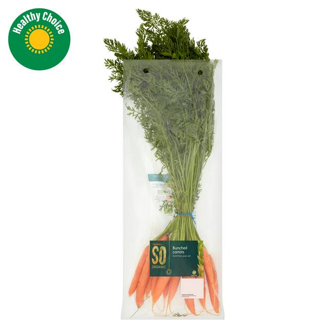 Sainsbury's Bunched Carrots, SO Organic 400g
