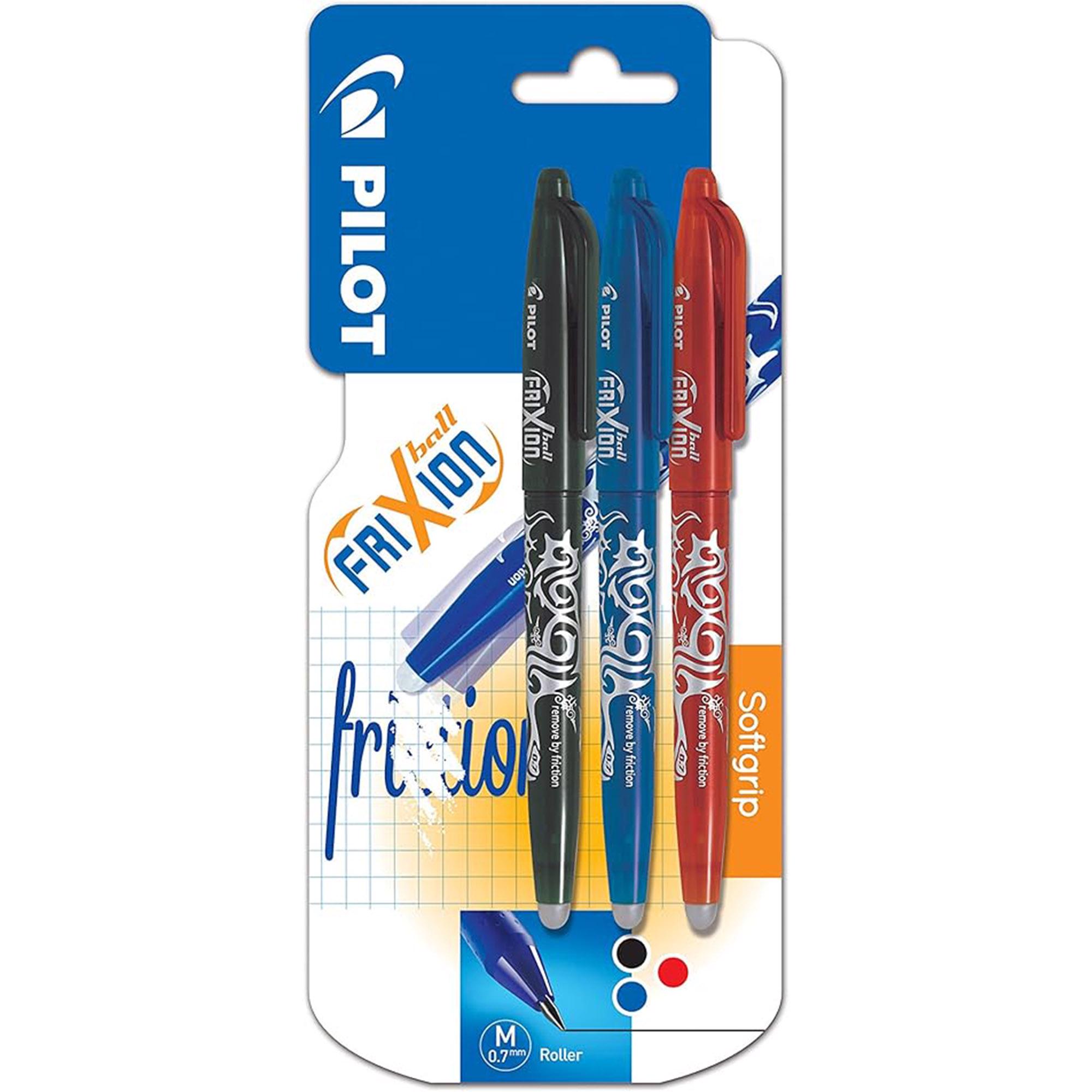 Pilot Pack of 3 FriXion Erasable 0.7 mm Rollerball Pen
