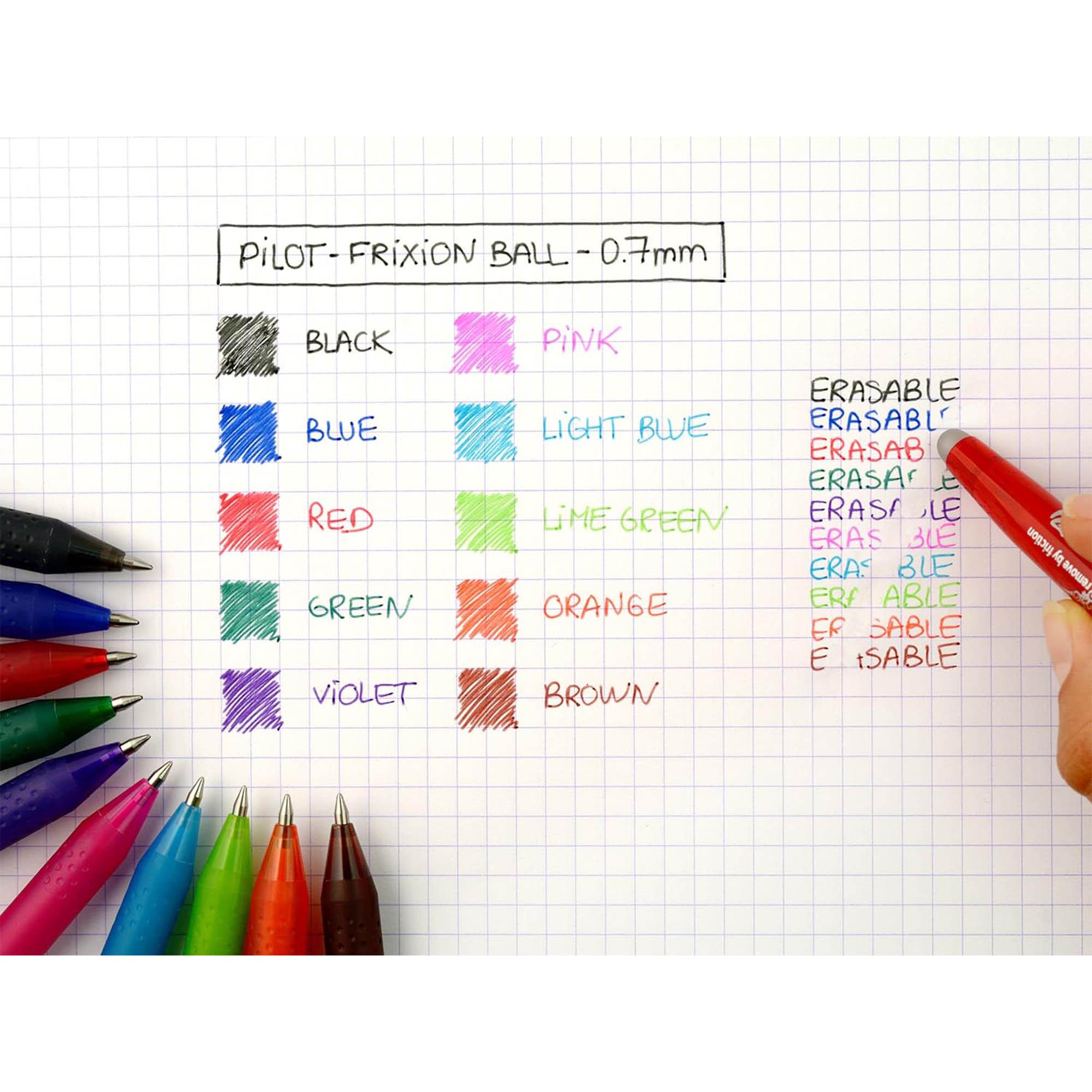Pilot Pack of 3 FriXion Erasable 0.7 mm Rollerball Pen thumbnail 5