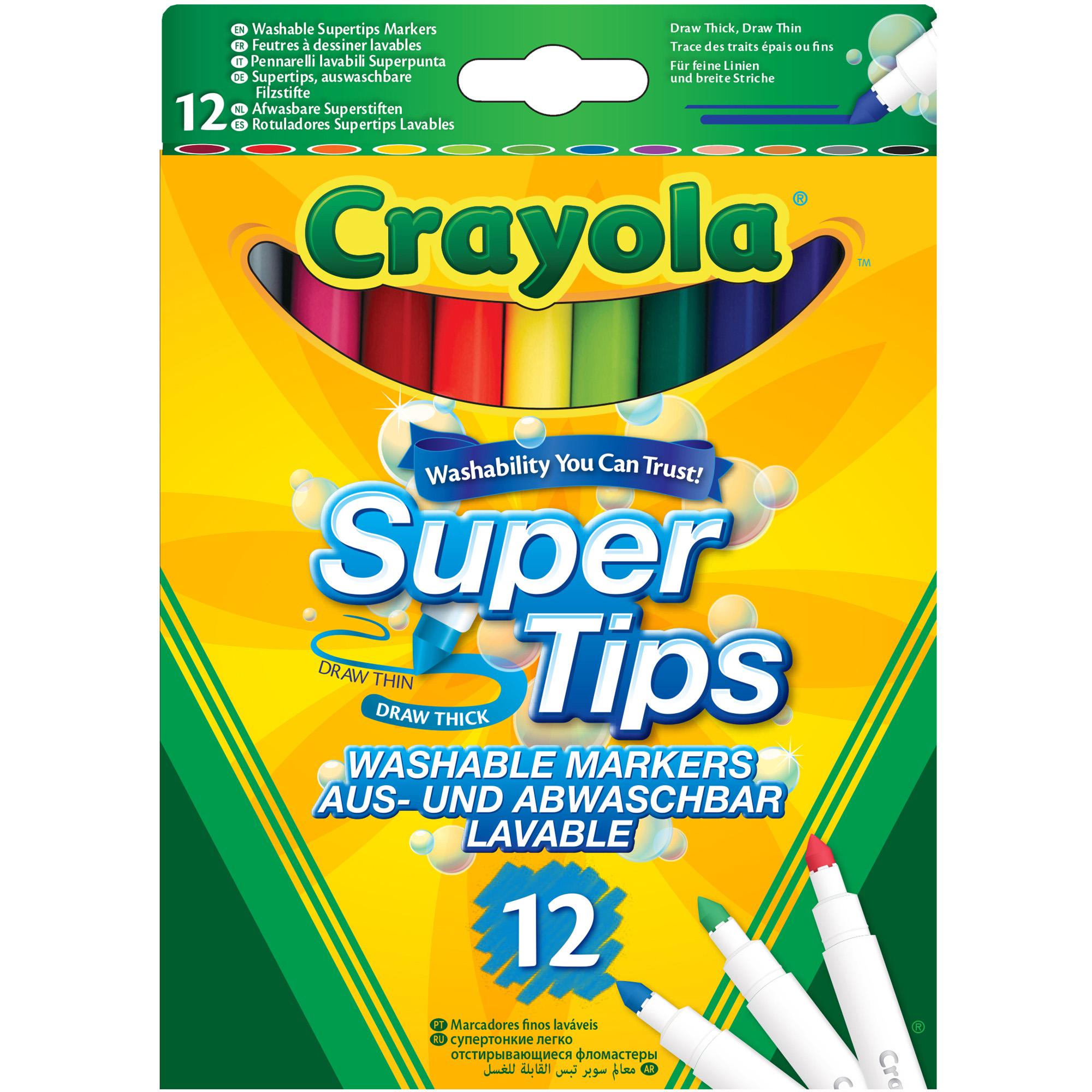 Crayola Pack of 12 Super Tips Markers