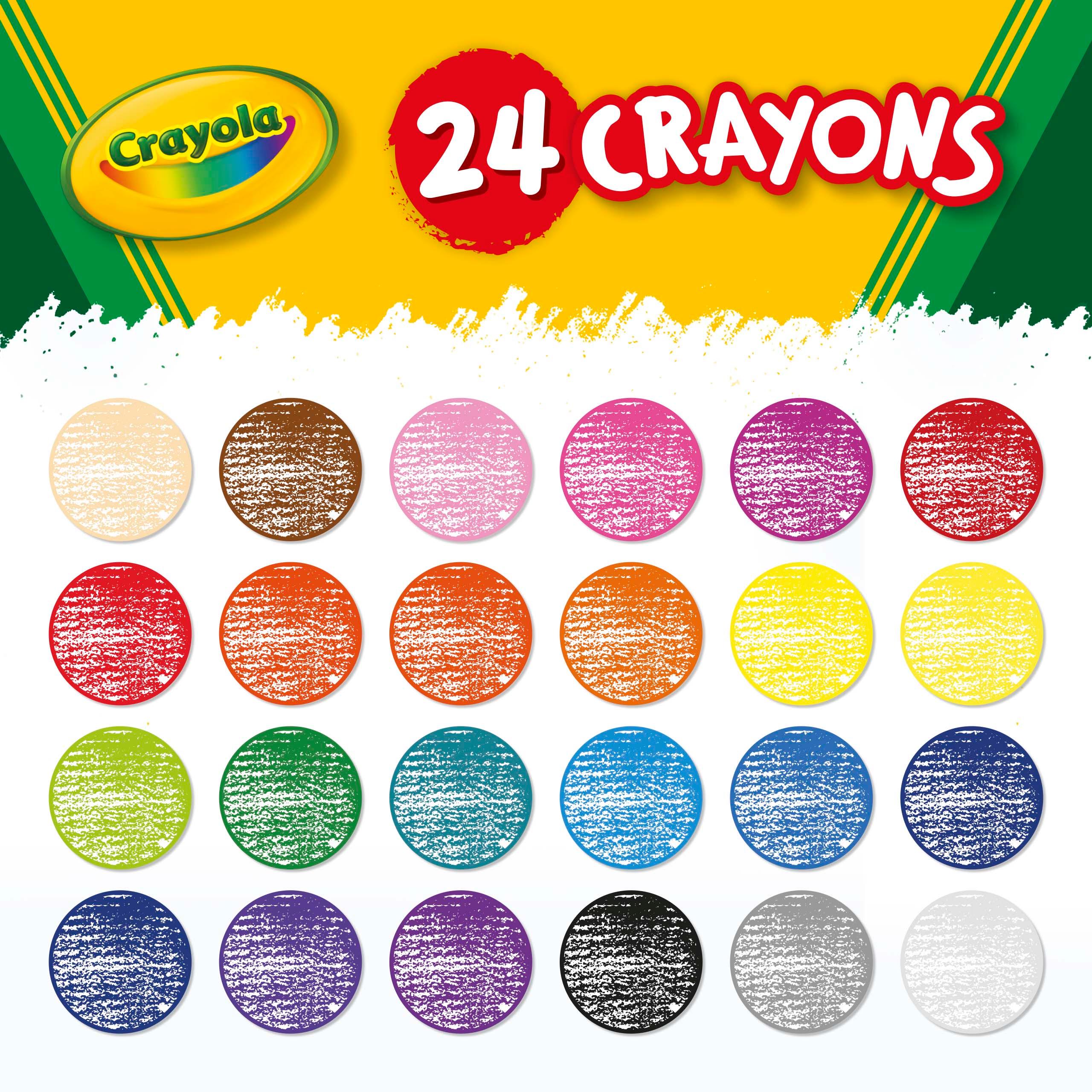 Crayola Pack of 24 Assorted Wax Crayons thumbnail 2