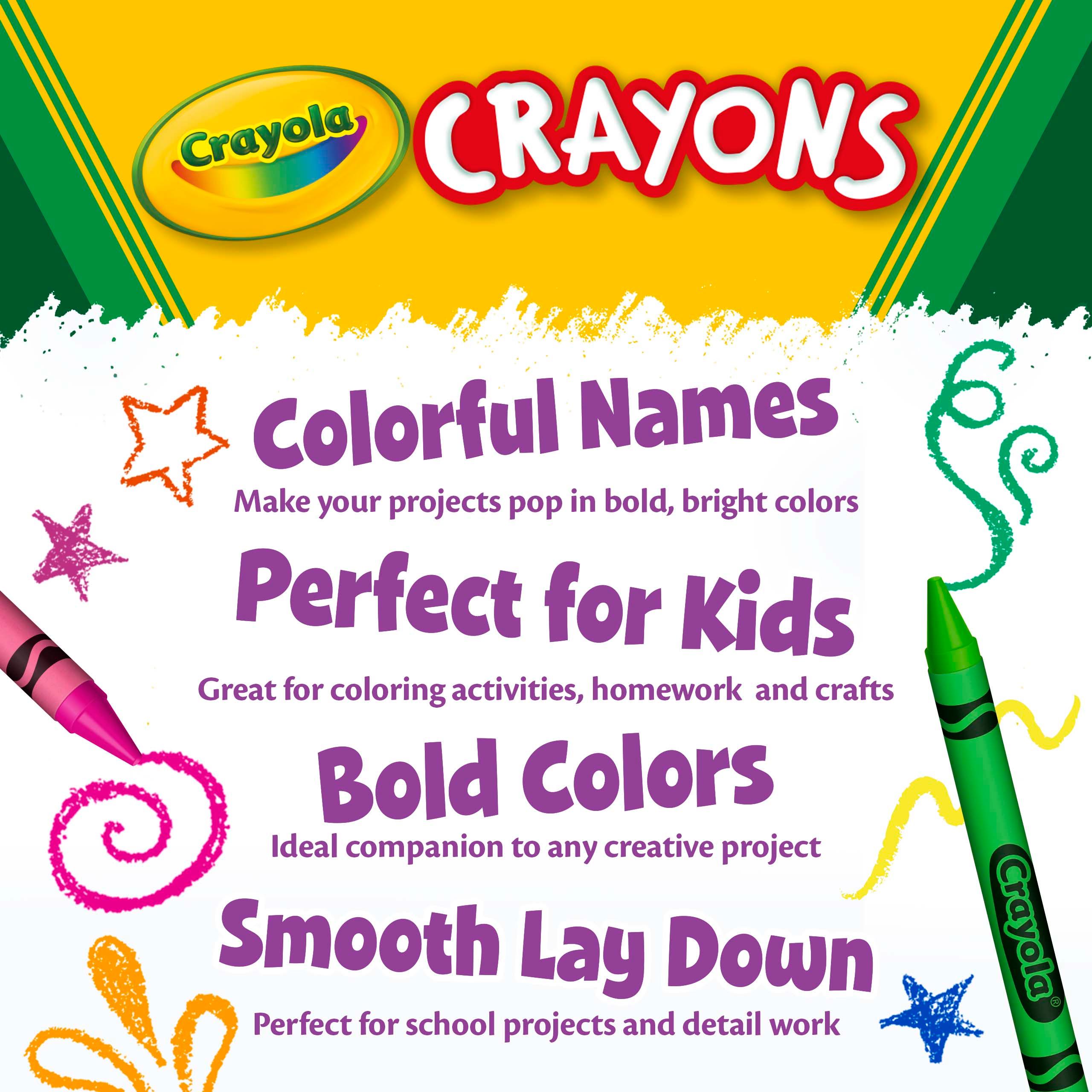 Crayola Pack of 24 Assorted Wax Crayons thumbnail 3