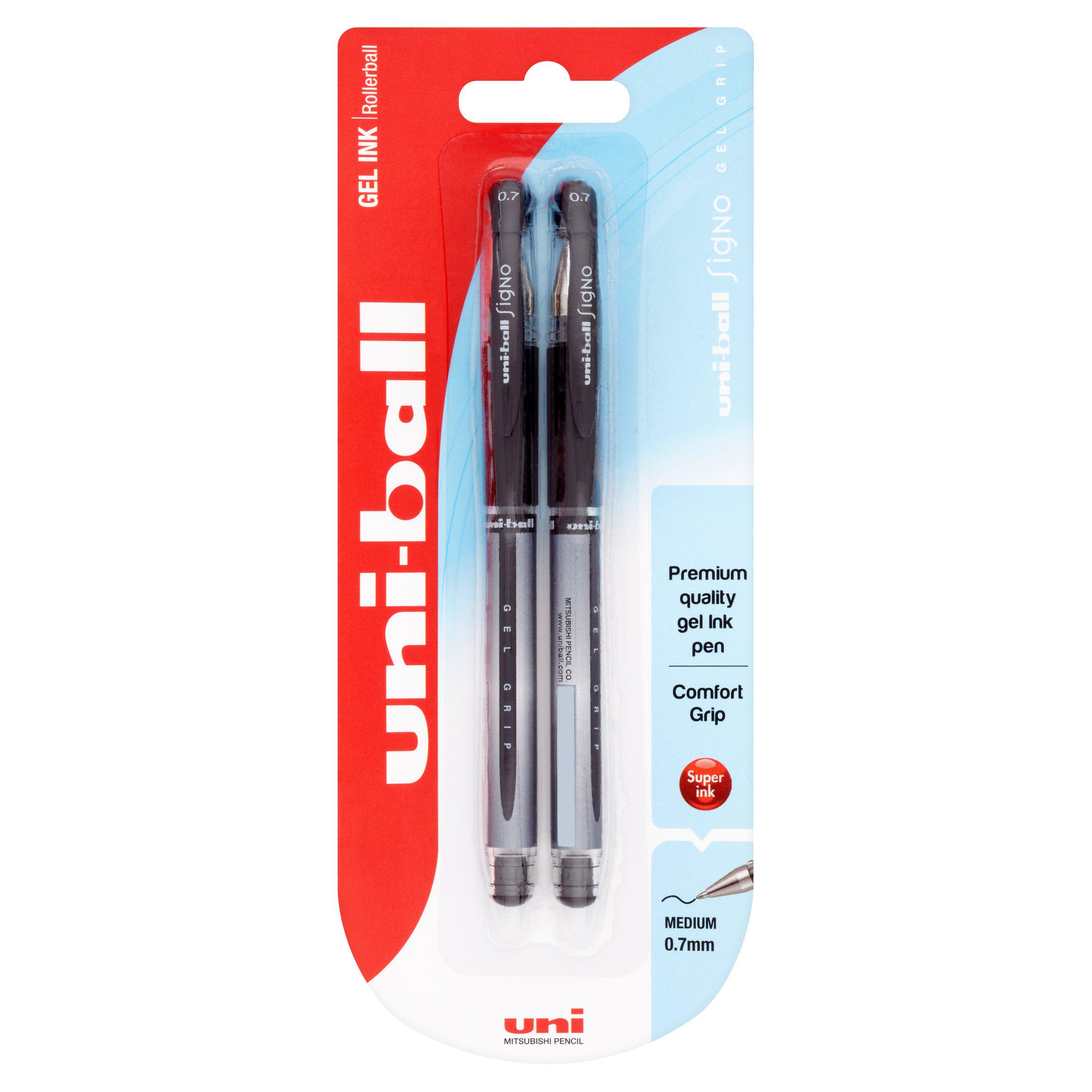 Mitsubishi Uni-Ball Gel Grip Twin Black