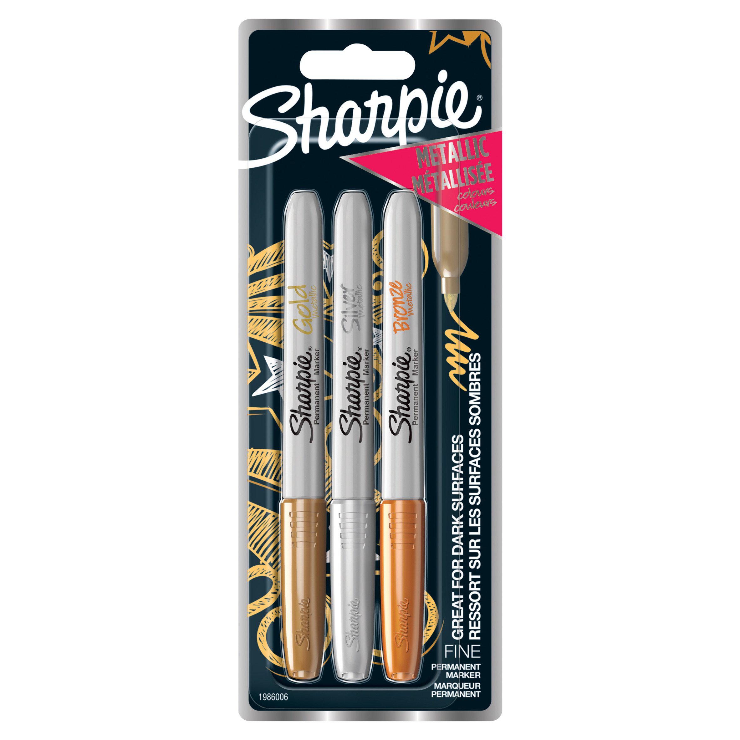 Sharpie Metallic Markers 3pk