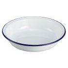 Falcon 22cm Round Enamel Pie Dish - Blue